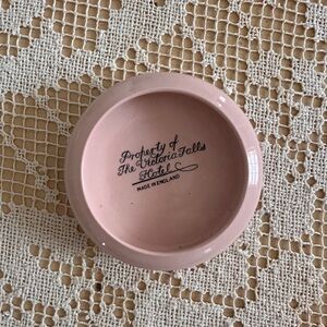 Antique Pink Ceramic Dish from England